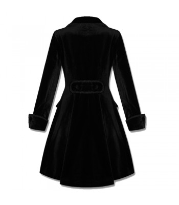 Women Spin Doctor Dandy Coat Vintage Velvet Frock Jacket